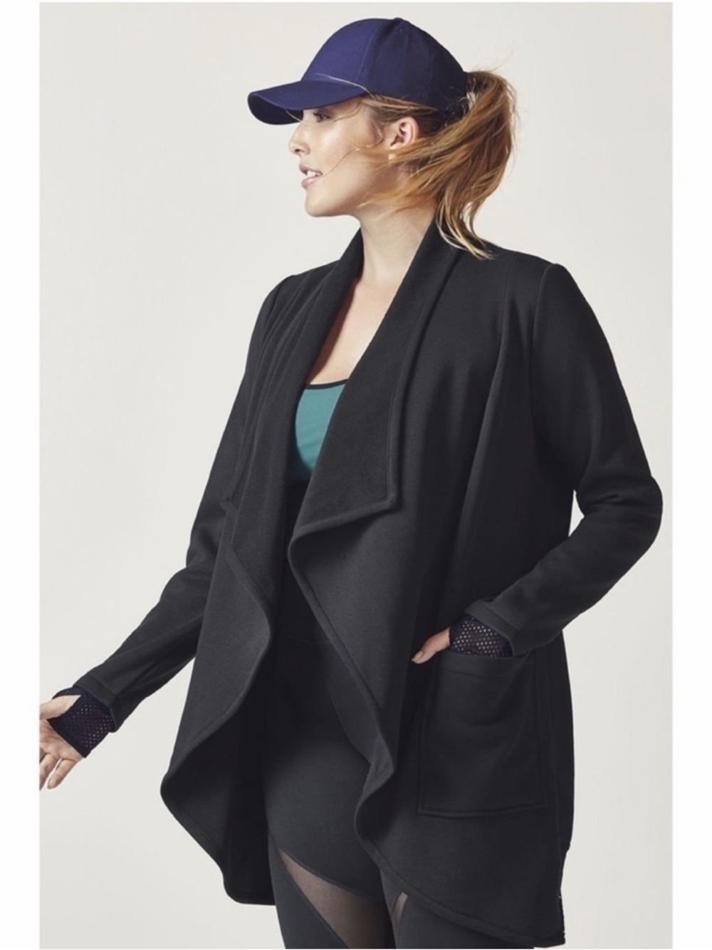 Fabletics Eugenia Black Coat